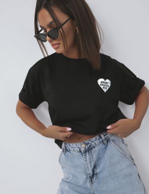 T-shirt Alton Heart Czarny - COCOMORE