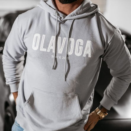 Bluza męska COLD 2025 szara  - OLAVOGA
