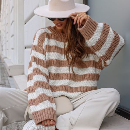 SWETER GILBERTO KARMELOWY - COCOMORE