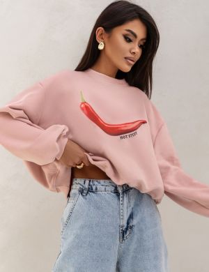 BLUZA Zulma Chilli Różowa- COCOMORE
