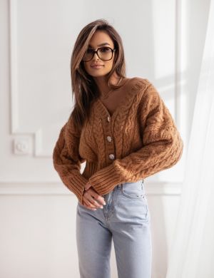 SWETER AMELIA KARMELOWY - COCOMORE