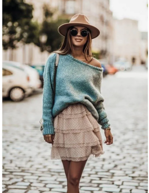 SWETER DAKOTA MIĘTOWY - COCOMORE