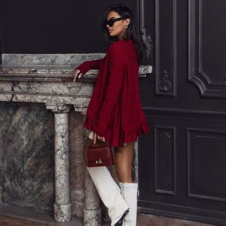 SWETER TULULA BORDOWY - COCOMORE