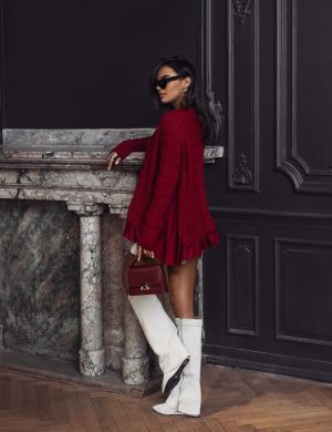 SWETER TULULA BORDOWY - COCOMORE