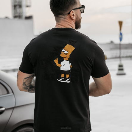 T-shirt męski GRAFFITI GROOVE 2025 Czany  -OLAVOGA