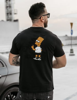 T-shirt męski GRAFFITI GROOVE 2025 Czany  -OLAVOGA