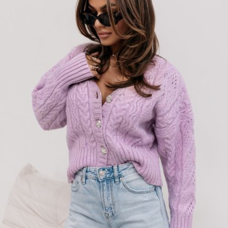 SWETER AMELIA FIOLETOWY - COCOMORE
